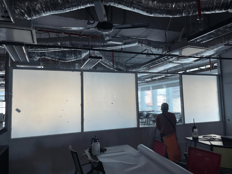 THE BEST ULTIMATE FROSTED GLASS LOGO STICKER JALAN AMPANG