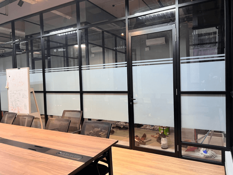 (FD) 330 - Frosted Window Film Kuala Lumpur THE BEST FROSTED GLASS WINDOW FILM STICKER TAMAN MALURI