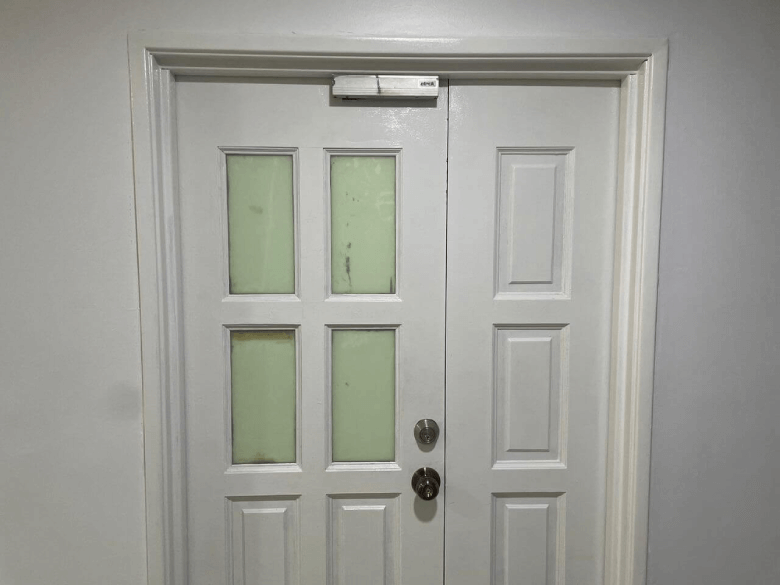 (FD) 332 - Frosted Window Film Kuala Lumpur THE BEST GREAT FROSTED GLASS LINE DESIGN TAMAN MALURI