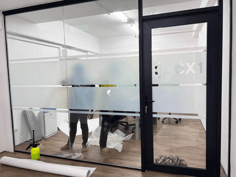 GREAT DEAL THE BEST FROSTED GLASS LOGO STICKER BUKIT JALIL