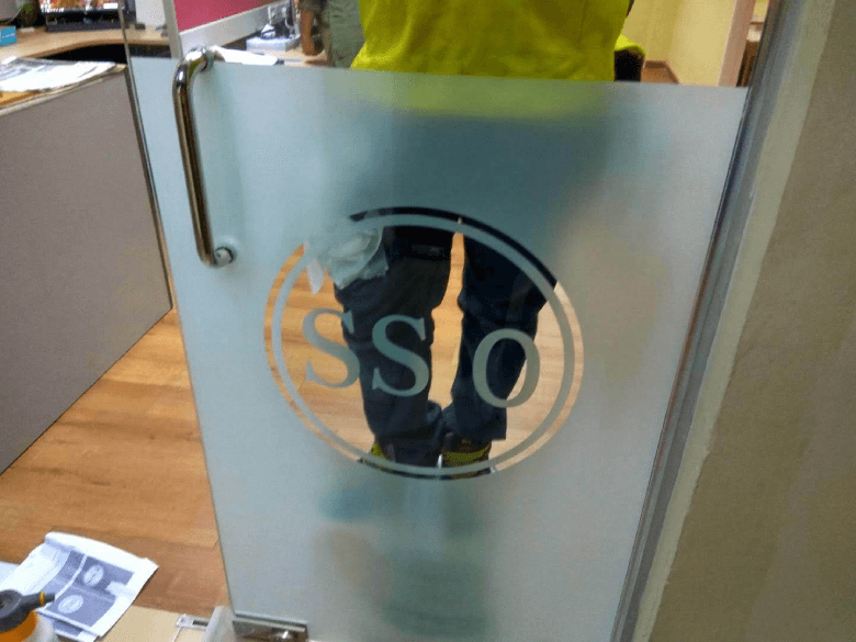 FROSTED LOGO (23) - Frosted Window Film Kuala Lumpur GREAT DEAL THE BEST FROSTED GLASS LOGO STICKER SETAPAK