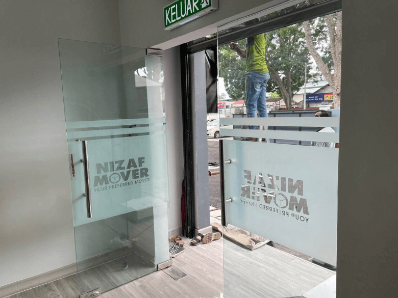 NF 391 - Frosted Window Film Kuala Lumpur GREAT DEAL BEST FROSTED GLASS DESIGN BUKIT BANDARAYA
