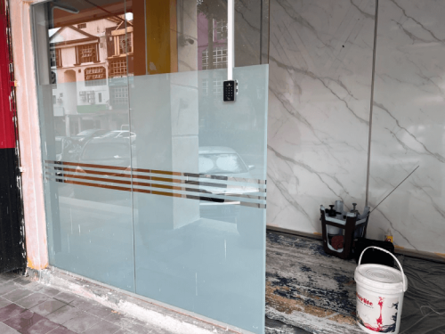FROSTED GLASS WINDOW FILM STICKER SENTUL