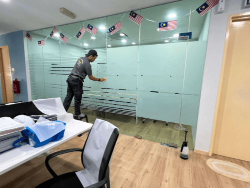 FROSTED GLASS WINDOW FILM STICKER SENTUL