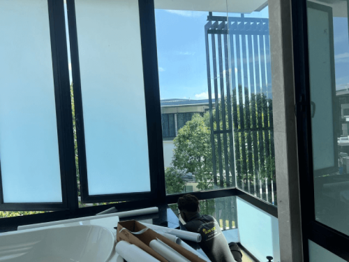 FROSTED GLASS WINDOW FILM STICKER BANDAR TASIK SELATAN