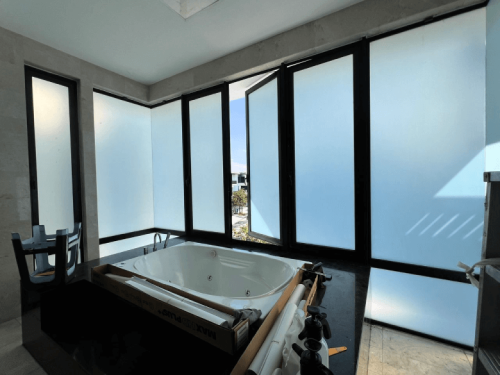 FROSTED GLASS WINDOW FILM STICKER BUKIT TUNKU