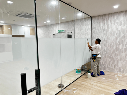 FROSTED GLASS WINDOW FILM STICKER WANGSA MAJU