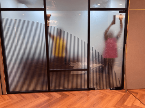 FROSTED GLASS WINDOW FILM STICKER DESA PETALING