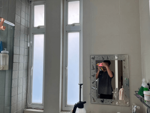 FROSTED GLASS WINDOW FILM STICKER DESA PANDAN