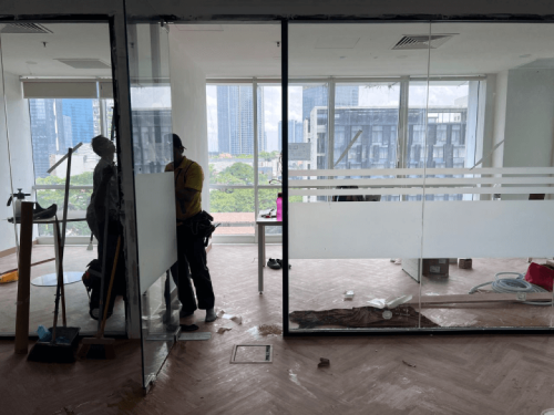 FROSTED GLASS WINDOW FILM STICKER BANGSAR