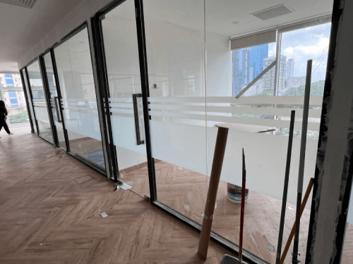 FROSTED GLASS WINDOW FILM STICKER BANGSAR