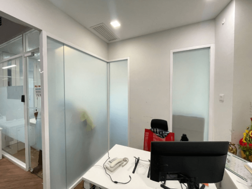 FROSTED GLASS WINDOW FILM STICKER BUKIT KIARA